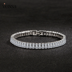 925 prata esterlina pulseira elegante zircão cristal moda jóias para mulheres noivado casamento glamour jóias 18cm - 4