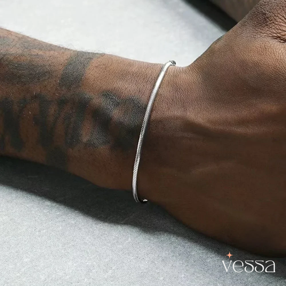 Pulseira de Prata Masculina Vessa - 4