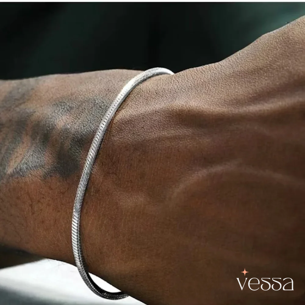 Pulseira de Prata Masculina Vessa - 5