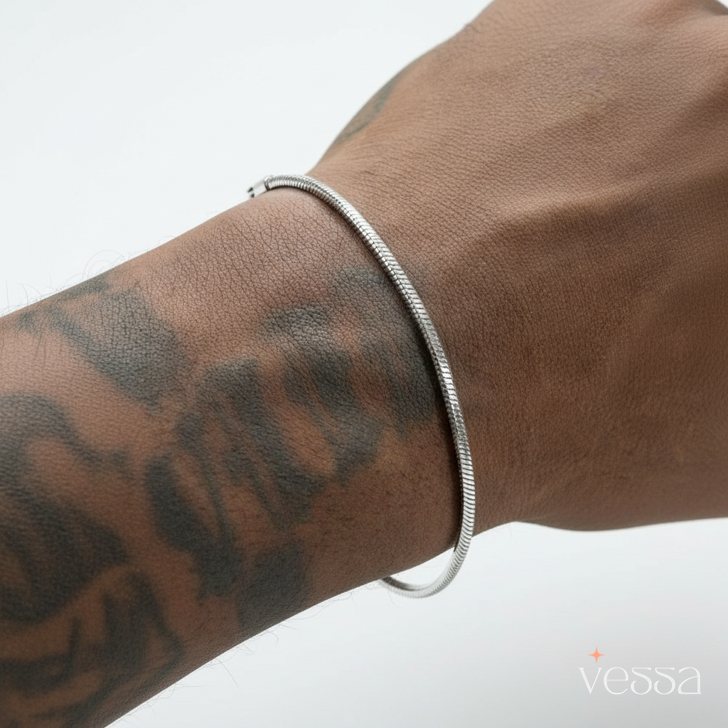 Pulseira de Prata Masculina Vessa - 1