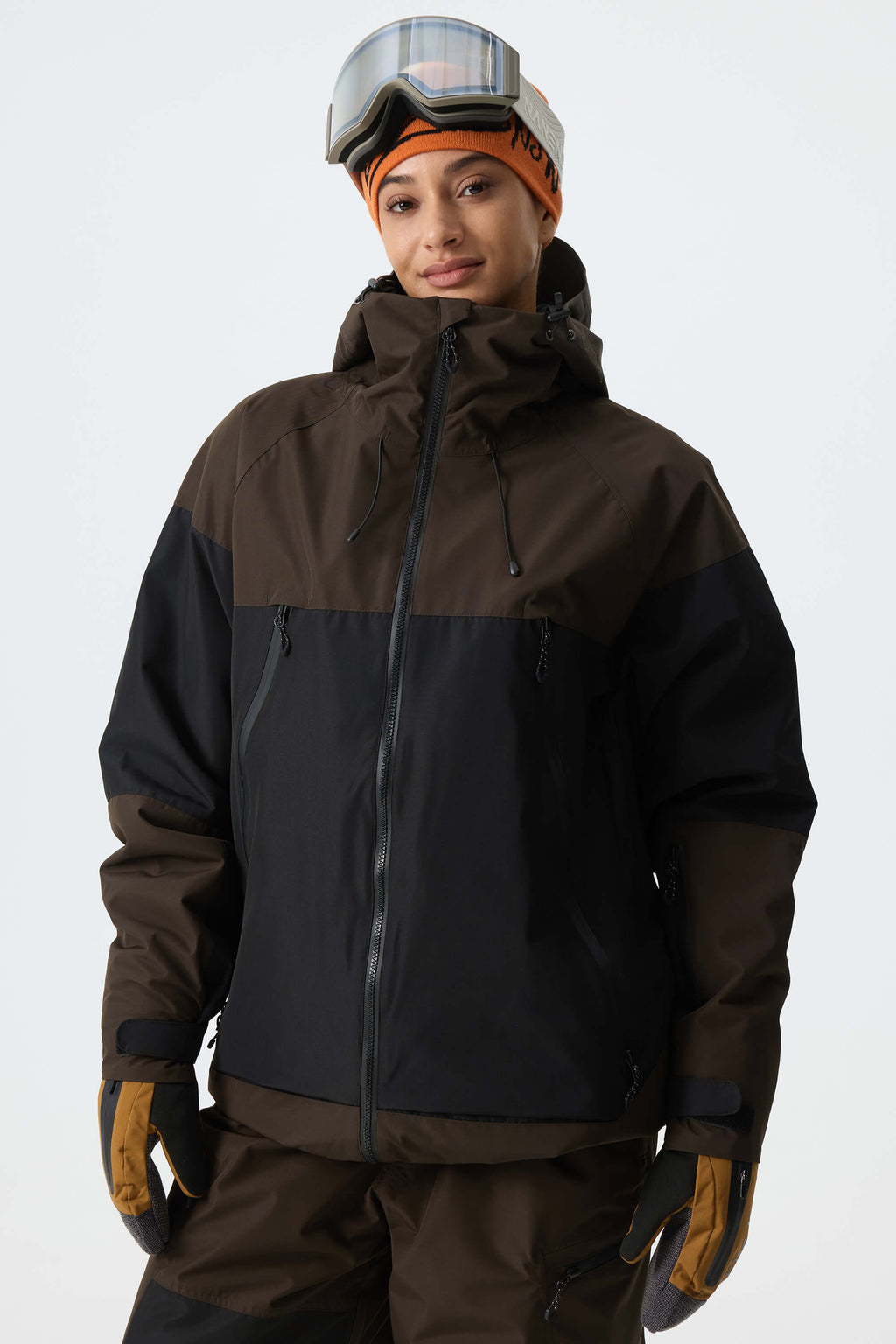 Women's Black Structured Insulated Snow Jacket