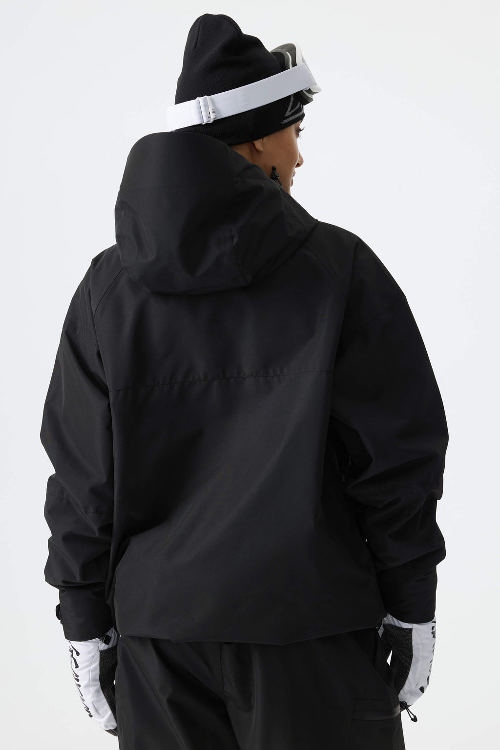 Women's Black Structured Insulated Snow Jacket