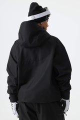 Women's Black Structured Insulated Snow Jacket