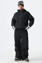 Women's Black Structured Insulated Snow Jacket