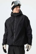 Men's Black Structured Insulated Snow Jacket