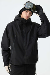 Men's Black Structured Insulated Snow Jacket