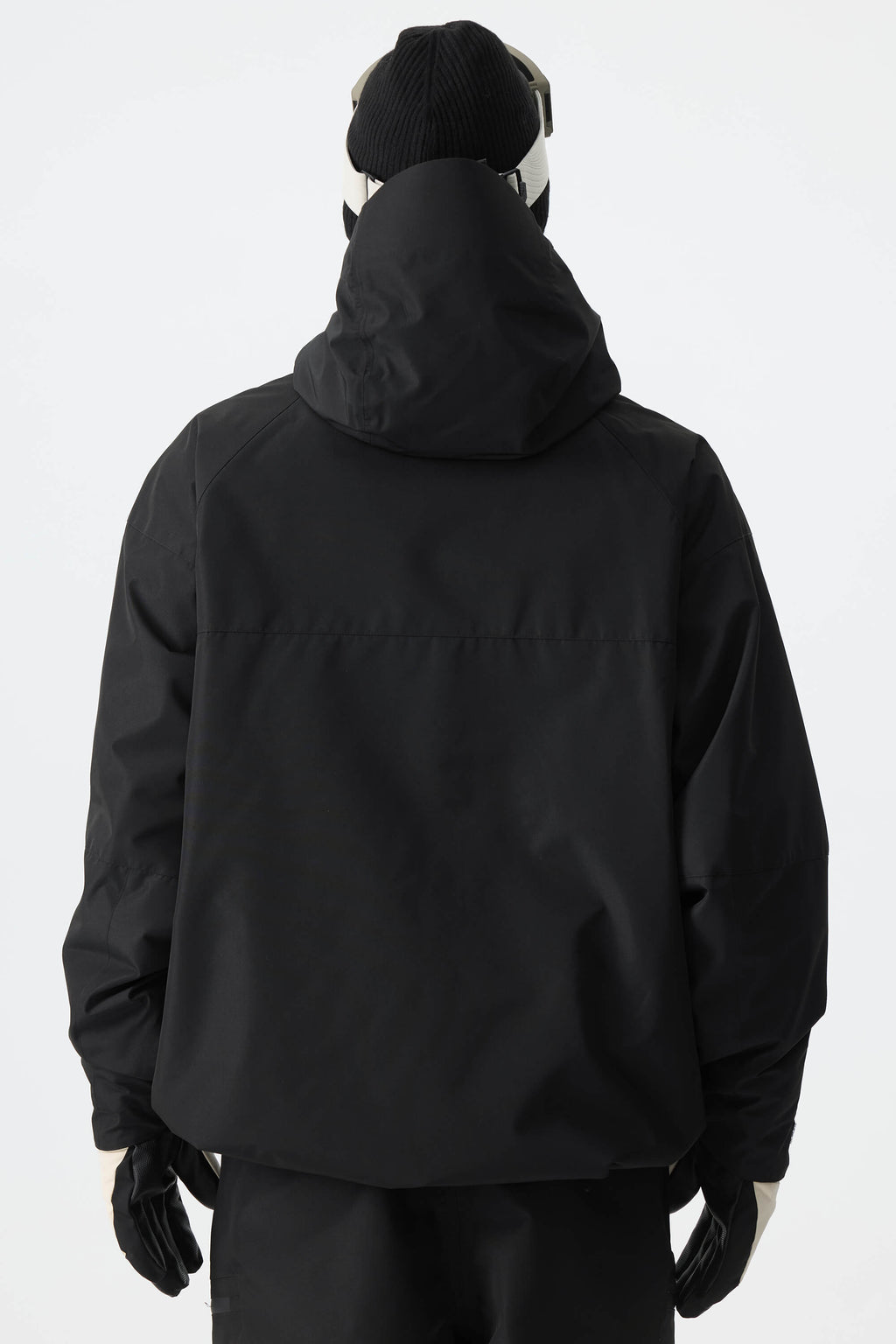 Men's Black Structured Insulated Snow Jacket