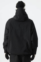 Men's Black Structured Insulated Snow Jacket