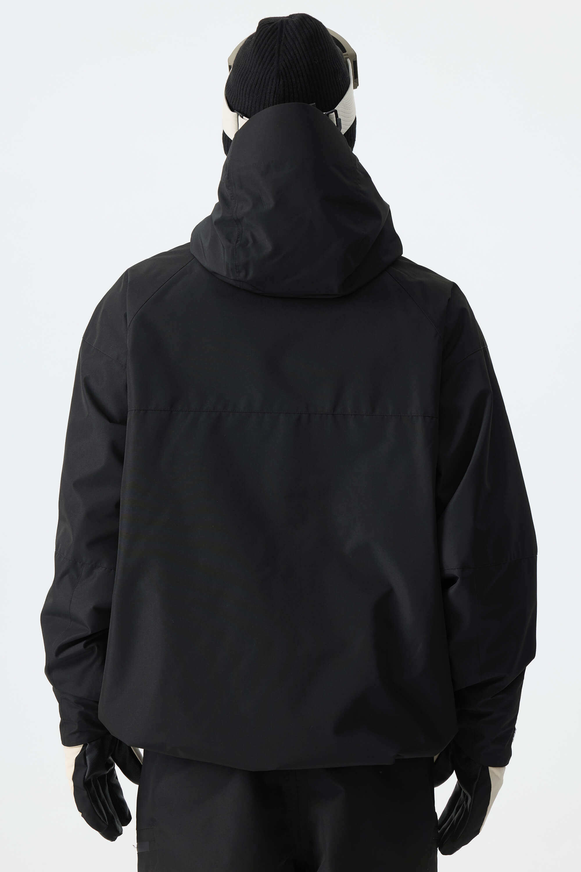 Men's Black Structured Insulated Snow Jacket