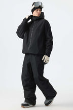 Men's Black Structured Insulated Snow Jacket