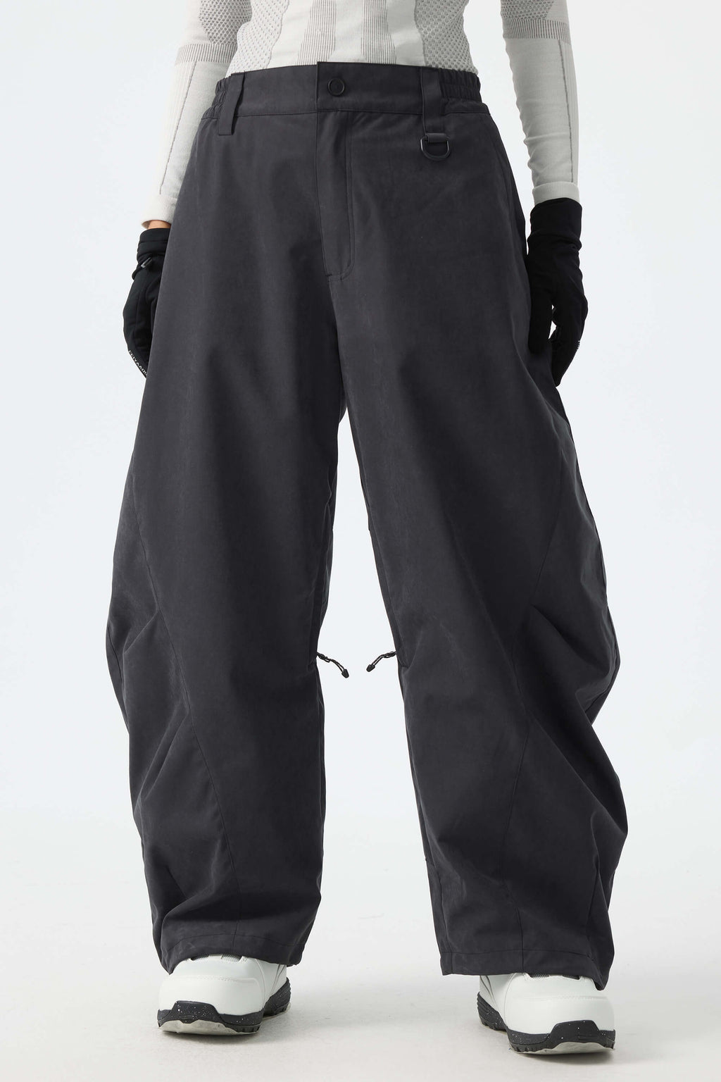 Women's Khaki Brushed Barrel Snow Pants