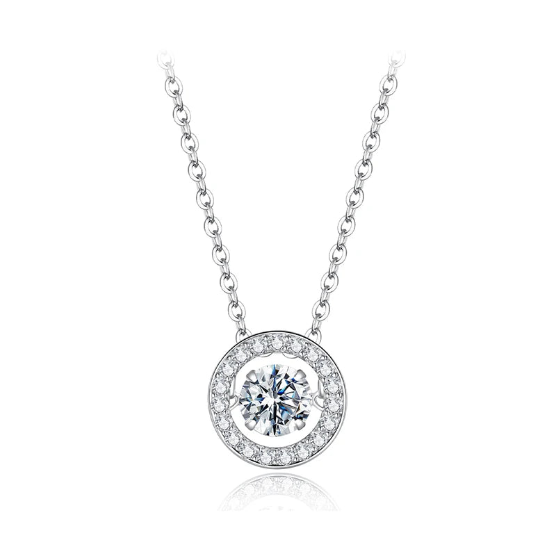 Colar Halo de Luz com Moissanite
