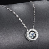 Colar Halo de Luz com Moissanite