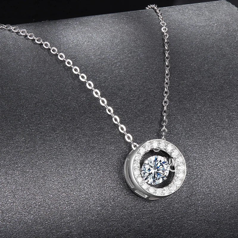 Colar Halo de Luz com Moissanite