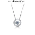 Colar Halo de Luz com Moissanite