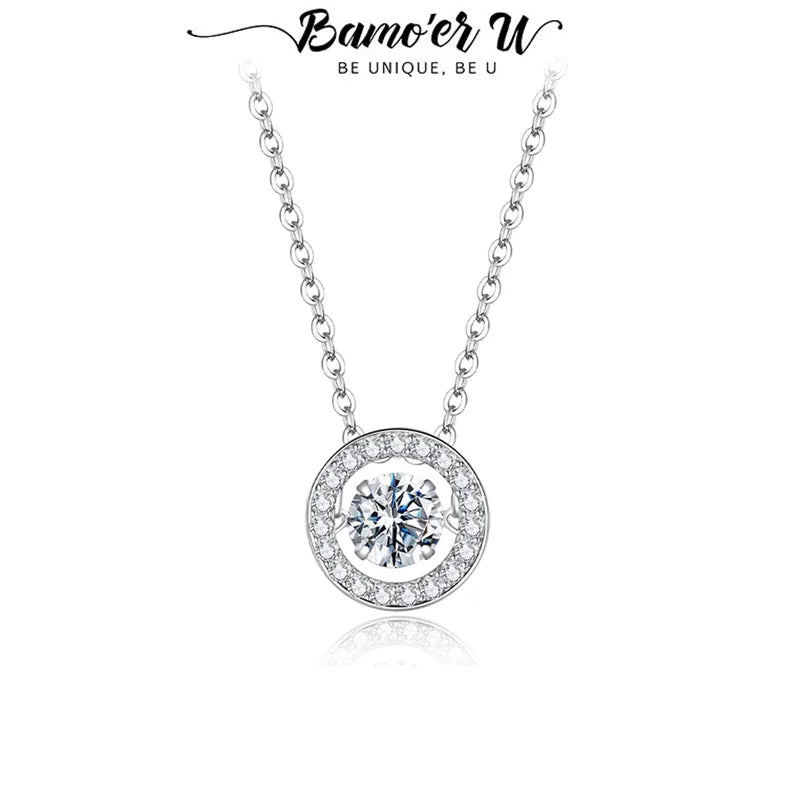 Colar Halo de Luz com Moissanite