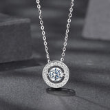 Colar Halo de Luz com Moissanite