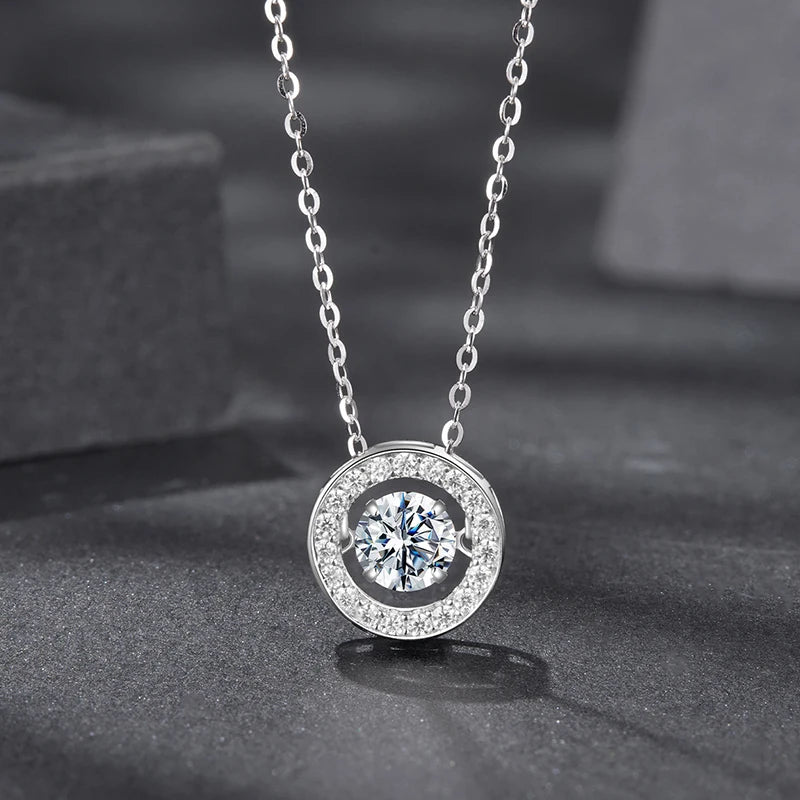 Colar Halo de Luz com Moissanite